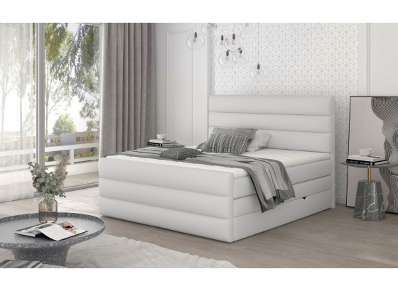 Postel Boxspring CANDE 160x200 eko kůže Soft 17