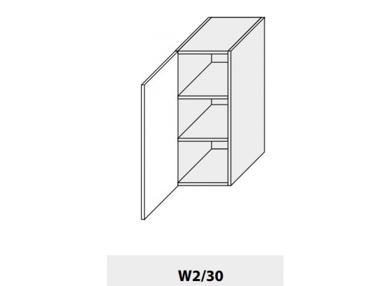 Horní skříňka kuchyně Quantum W2 30 bílá 