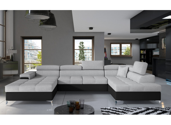 Sedací souprava Eduardo Sawana 21,/ eko kůže Soft 11 Pravé