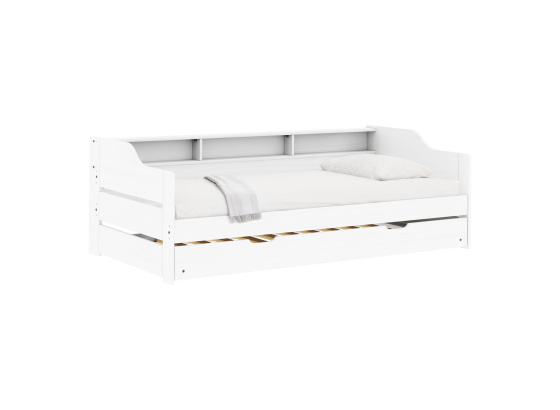 Jednolůžko se zásuvkami 8819B LILI bílý lak