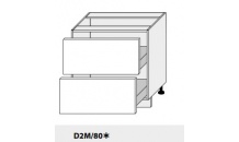 Dolní skříňka PLATINIUM D2M/80 grey