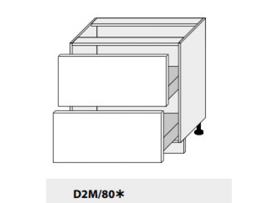 Dolní skříňka PLATINIUM D2M/80 grey