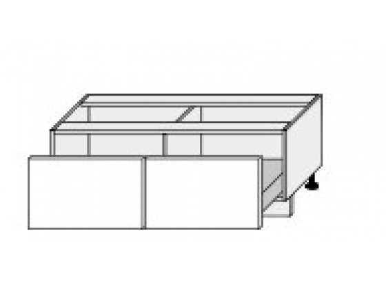 Dolní skříňka PLATINIUM D2A/120 grey