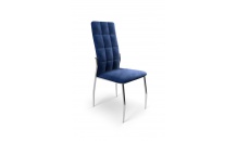 Jídelní židle K416 sametová tmavě modrá