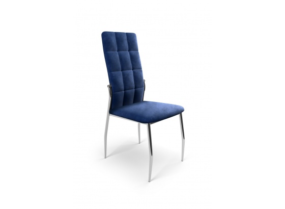 Jídelní židle K416 sametová tmavě modrá