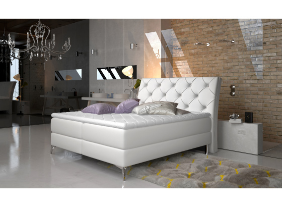 Postel boxspring Adel 140X200 eko kůže Soft 17  