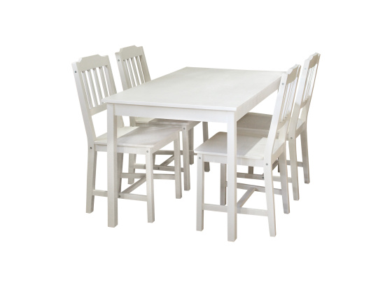 Jídelní set 8849 bílý lak