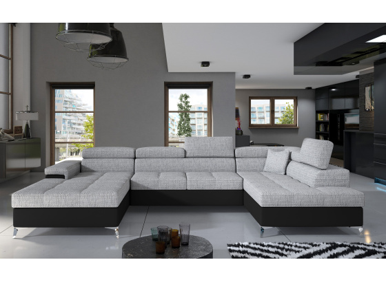 Sedací souprava Eduardo Berlin 01/ eko kůže  Soft 11 Pravá