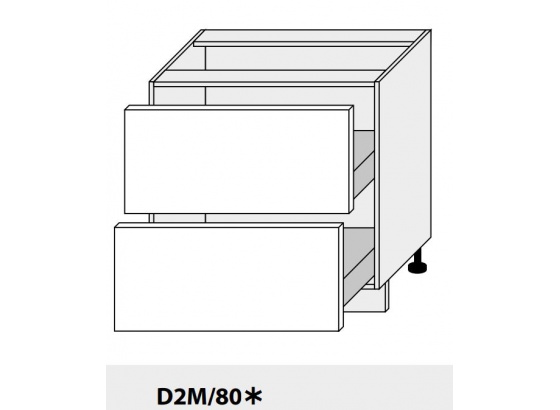 Dolní skříňka PLATINIUM D2M/80 bílá