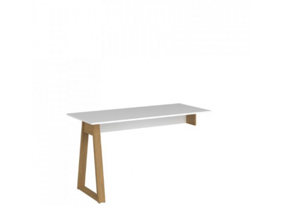 Pracovní deska NEPTUN PC stolu 140 bílý lesk/dub kamenný
