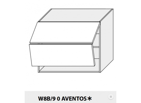 Horní skříňka kuchyně Quantum W8B 90 AV bílá