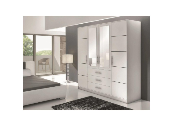 Šatní skříň BALI D4 se zrcadlem