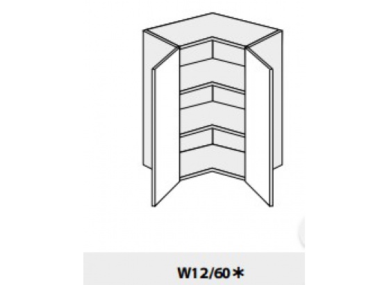 Horní skříňka PLATINIUM W12/60 bílá