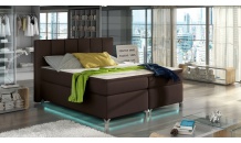 Postel boxspring BASILIO+LED 140x200 Soft 66