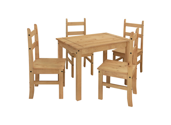 Jídelní set CORONA 3 vosk medový ,stůl 100x65