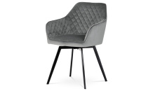 Jídelní židle DCH-425 GREY šedá / černá