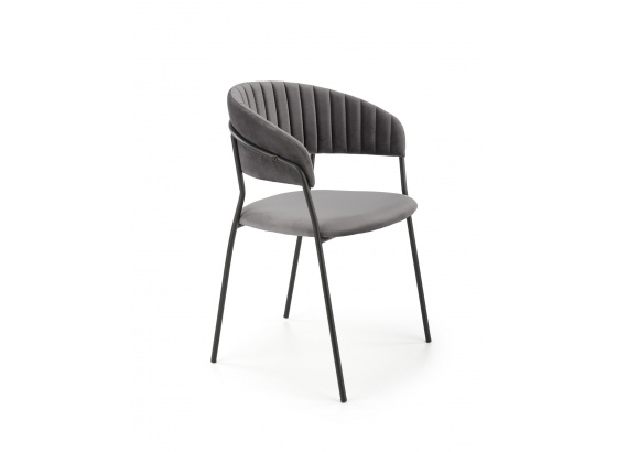 Jídelní židle K426 šedá/černá