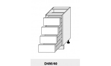 Dolní skříňka kuchyně Quantum D4M 40/grey