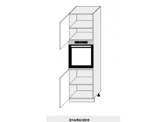 Skříň pro vestavbu PLATINIUM D14/RU/2D grey