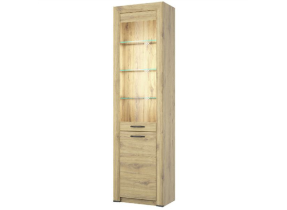 Vitrína SAPORO 1D1W dub navara