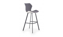 Barová židle H 83 bílá/šedá