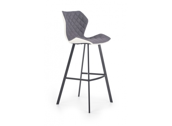 Barová židle H83 bílá/šedá