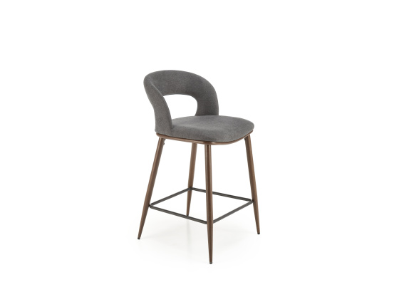 Barová židle H114 ořech/ šedá