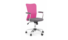 Dětská židle ANDY šedá/růžová