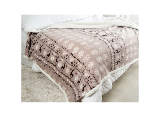 Deka BUFFALO 150x200 šedobílé vločky
