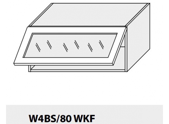 Horní skříňka kuchyně Quantum W4BS 80 WKF bílá