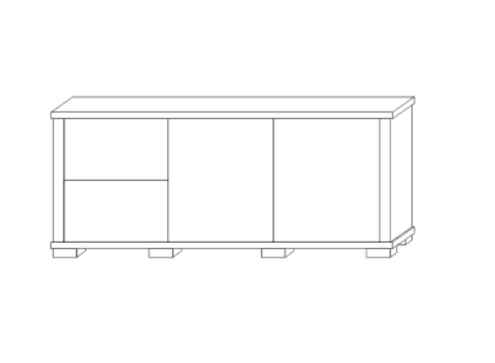Komoda KACPER 2SL +2DPE