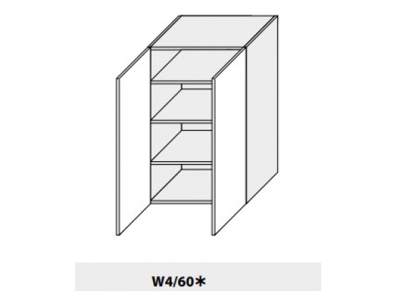 Horní skříňka  PLATINIUM W4/60 bílá