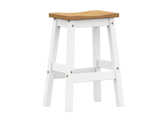 Barová stolička CORONA 2 bílý vosk