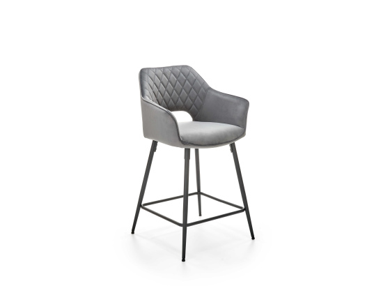 Barová židle H107 černá/ šedá