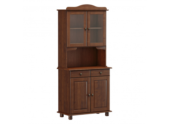 Příborník s nástavcem 2 dveře RUBI tmavě hnědá