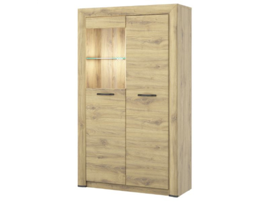 Vitrína nízká  SAPORO 1D1W dub navara