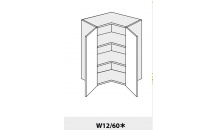 Horní skříňka kuchyně QUANTUM W12 60 rohová lava