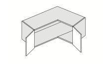 Nástavec rohový kuchyně SILVER W14 90