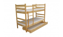 Postel MODEST III 90x200 bez matrace a úložného prostoru 
