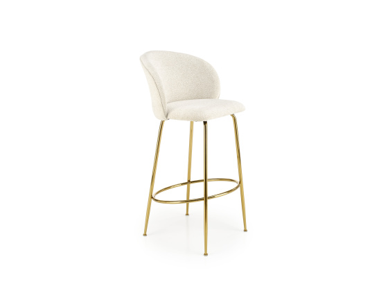 Barová židle H116 zlatá/ krémová