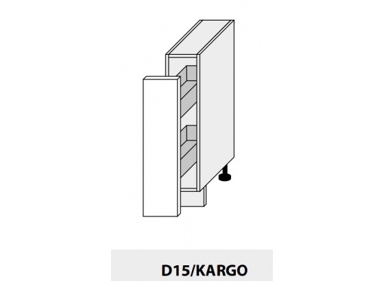 Dolní skříňka kuchyně Quantum D15+cargo grey