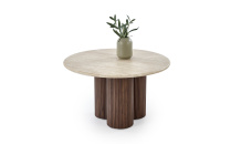 Konferenční stolek DOROTEA trawertyn / ořech