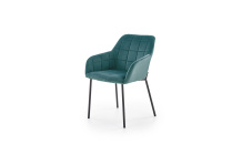 Židle K305 tmavě zelená/ černá
