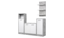 Koupelnový sestava MADEIRA beton/bílá