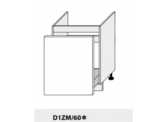 Dolní skříňka kuchyně PLATINIUM D1ZM/60 bílá