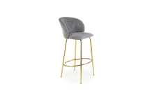 Barová židle H116 zlatá/ šedá