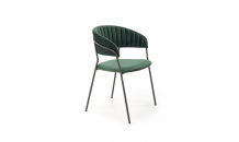 Jídelní židle K426 tmavě zelená/černá