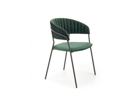 Jídelní židle K426 tmavě zelená/černá