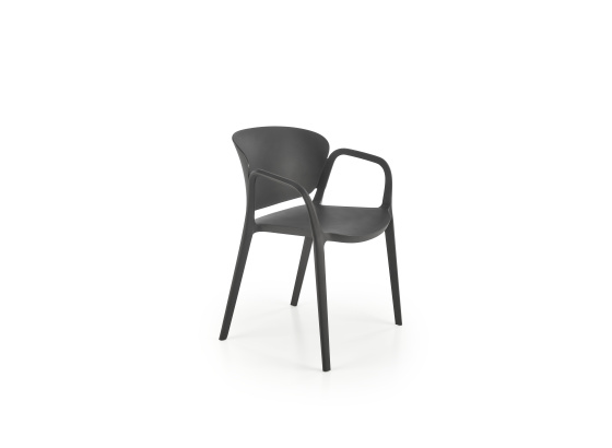 Jídelní židle K491 černá plast