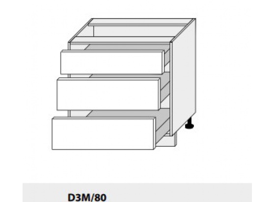 Dolní skříňka PLATINIUM D3M/80 lava